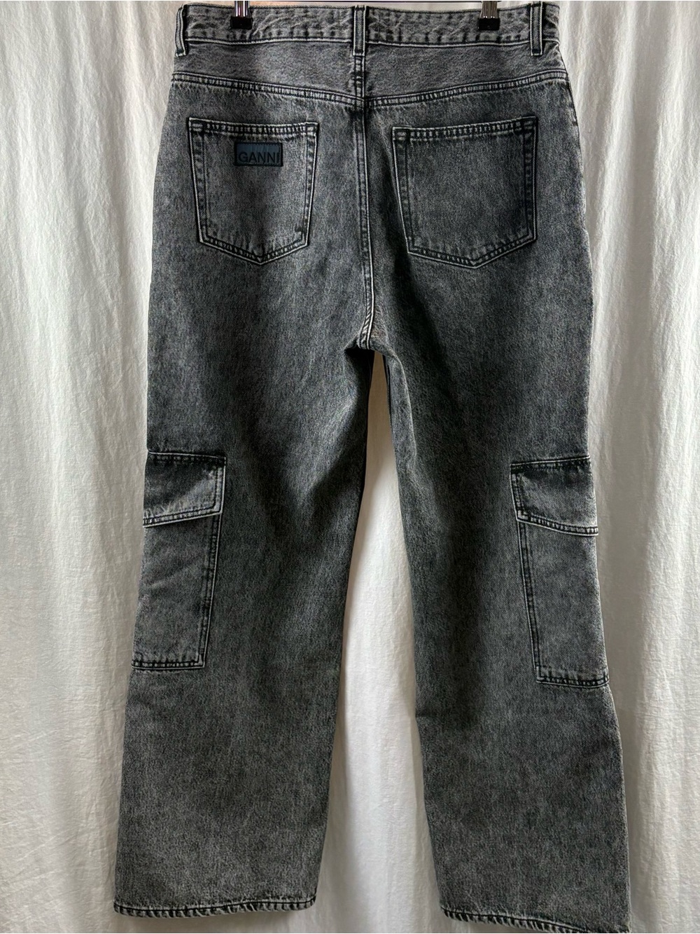 Ganni Angi Jeans in Black Washed Denim 31 - Picture 6 of 12